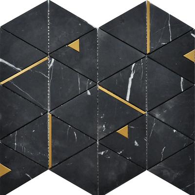 Rockart Nero Marquina Triangle 12x14 Mosaic