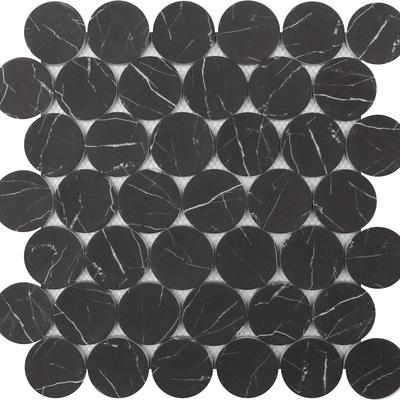 Rockart Nero Marquina Dots 12x12 Mosaic