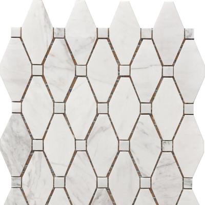 Rockart Large Marble Rhombus Mosaic 12x12