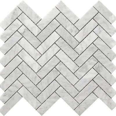 Rockart Herringbone Marble Mosaic 12x12