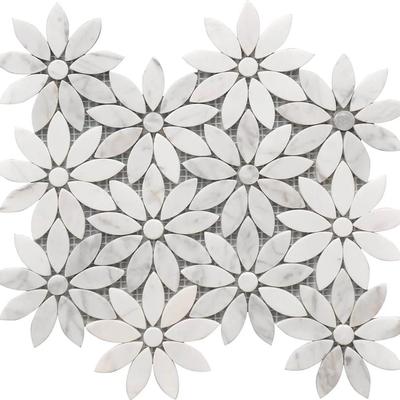Rockart Daisy Zephyrer Marble Mosaic 10x12