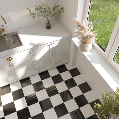 Casablanca Solid Black 8x8 - Hover