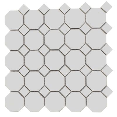 Color Collection Mosaics Matte White 12x12 Oct