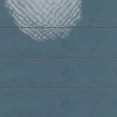 Maiolica Crackled 3x12 Blue Steel Bullnose