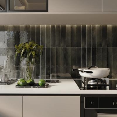 Zellige Dark Gray 2.5x16 - Hover