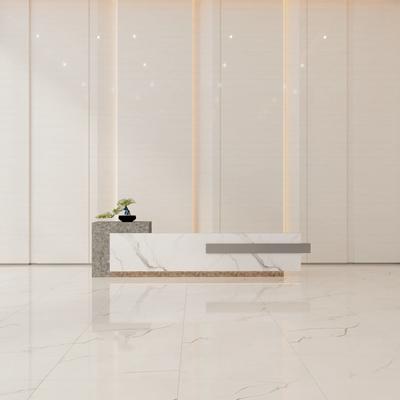 Marble Lincoln White 24x48 R - Hover