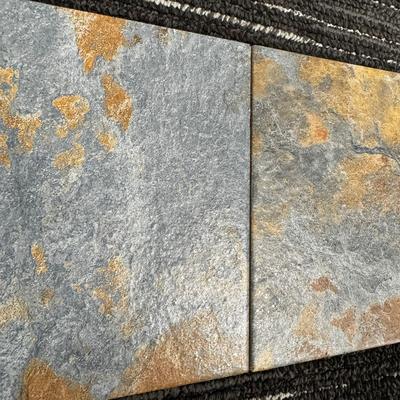 Aquabella Slate River Bend 6x6 Porcelain Field Tile