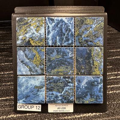 Aquabella Abyss Port Royal 2x2 Porcelain Mosaic 12"x12" Pool Tile (AY-220)