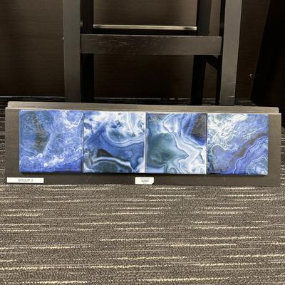 Aquabella Agate Jasper 6x6 Porcelain Bullnose Pool Tile