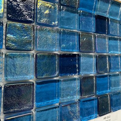 Aquabella Aurora Borealis Mystic 1x1 Glass Mosaic 12"x12" Pool Tile (AB-1112)