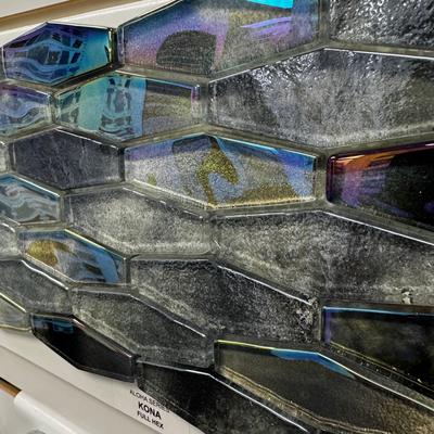 Aquabella Aloha Kona Full Hex Glass Mosaic 12"x12" Pool Tile