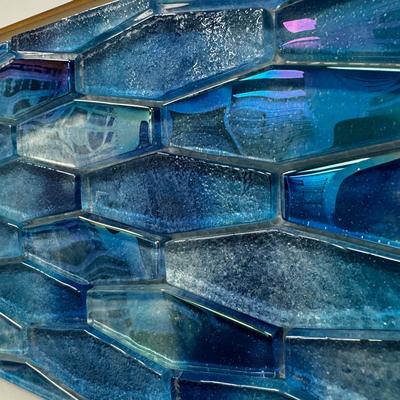 Aquabella Aloha Oahu Border Hex Glass Mosaic 12"x12" Pool Tile