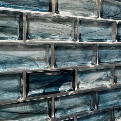 Aquabella Fjord Majestic 1x2 Glass Mosaic 12"x12" Pool Tile (FJ-1297)