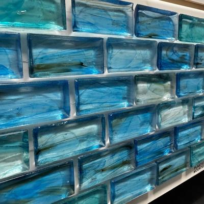 Aquabella Fjord Silent 1x2 Glass Mosaic 12"x12" Pool Tile (FJ-1298)