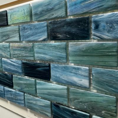 Aquabella North Seas Irish 1x2 Glass Mosaic 12"x12" Pool Tile (NS-1215) - Hover