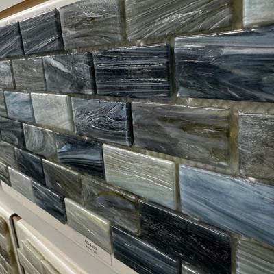 Aquabella North Seas Adriatic 1x2 Glass Mosaic 12"x12" Pool Tile (NS-1219) - Hover