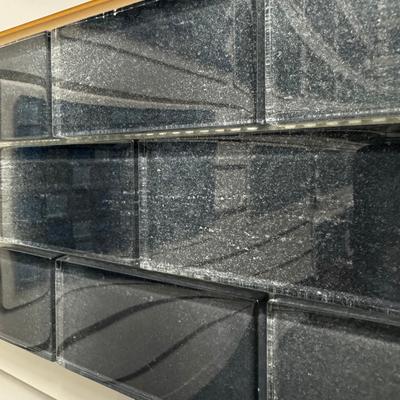 Aquabella Riviera Aqua Andora 2x4 Glass Mosaic 12"x12" Pool Tile (RV-2432)