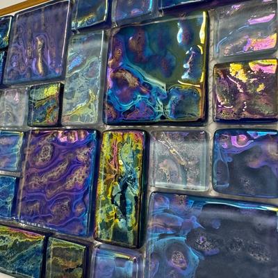Aquabella Shimmer Bermuda Block Random Glass Mosaic 12"x12" Pool Tile (SH-891)