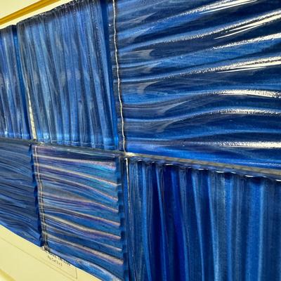 Aquabella Tidal Wave Rip Curl 3x3 Glass Mosaic 12"x12" Pool Tile (TW-3390)