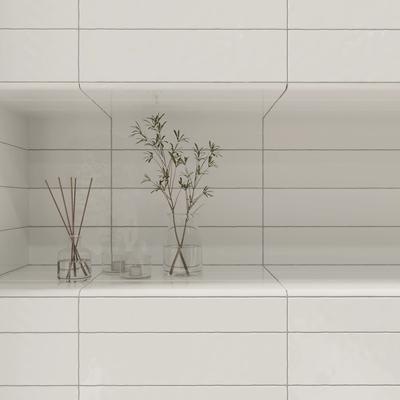 Artesano White Ice BG 3x12 Bullnose - Hover