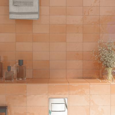 St Tropez Coral 2.5x5 Bullnose - Hover