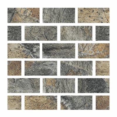 Aquabella Italian Slate Milan 1x2 Porcelain Mosaic 12"x12" Pool Tile (IS-1235)