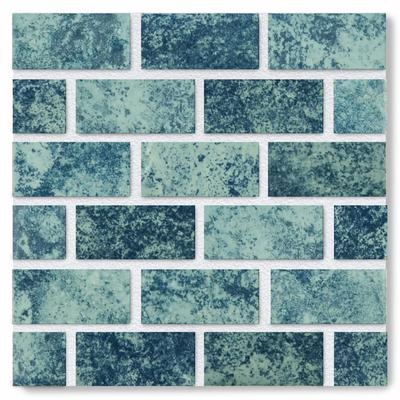 Aquabella Stars Polaris 1x2 Porcelain Mosaic 12"x12" Pool Tile