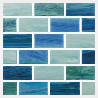 Aquabella North Seas Celtic 1x2 Glass Mosaic 12"x12" Pool Tile (NS-1216)