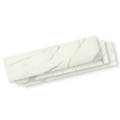 Aquabella Stone Age Calacatta 6x24 Porcelain Field Tile 12"x12" Pool Tile