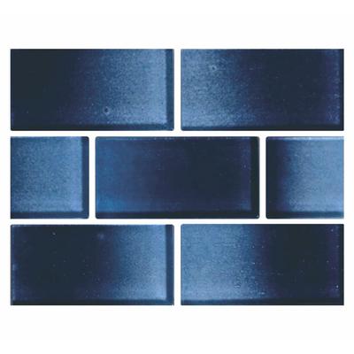 Aquabella Riviera Aqua Lorenzo 2x4 Glass Mosaic 12"x12" Pool Tile (RV-2431)