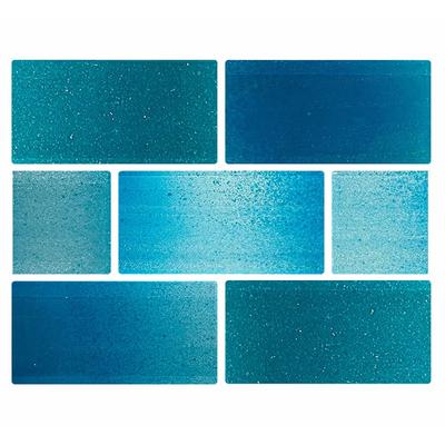Aquabella Riviera Aqua Finale 2x4 Glass Mosaic 12"x12" Pool Tile (RV-2434)