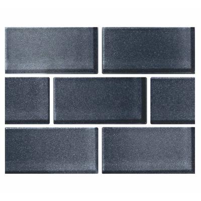 Aquabella Riviera Aqua Andora 2x4 Glass Mosaic 12"x12" Pool Tile (RV-2432)