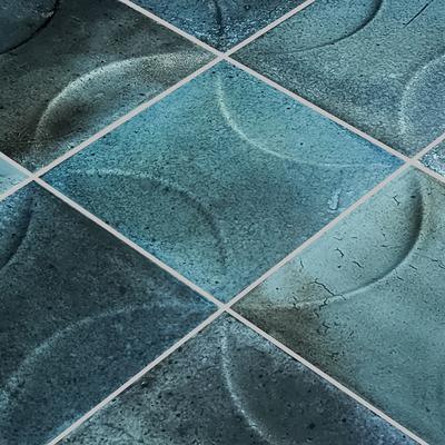 Artistry Boutique Prussian Blue Relief 6x6 - Pool Tile - Hover