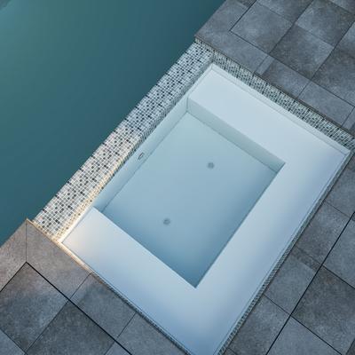 Aquabella London Ashford 1x1 Glass Mosaic 12"x12" Pool Tile (LS-1172) - Hover