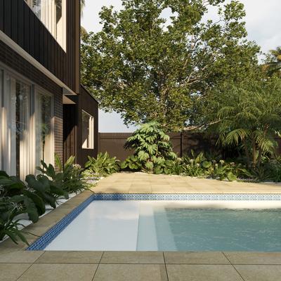 Aquabella Monet Impression 1x2 Glass Mosaic 12"x12" Pool Tile (MS-1280) - Hover