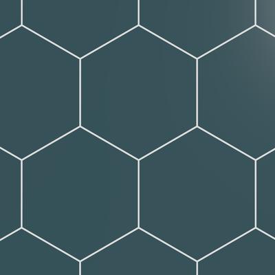 Block Hexagon Verde Matte 5x6