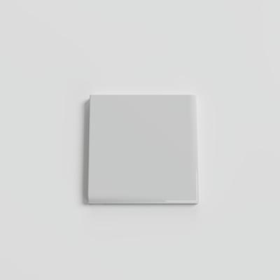 Color Collection Bright Tender Gray 3x3 Single Bullnose Corner
