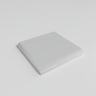 Color Collection Bright Tender Gray 3x3 Single Bullnose Corner - Hover