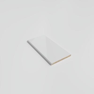 Color Collection Bright Tender Gray 3x6 Single Bullnose - Hover