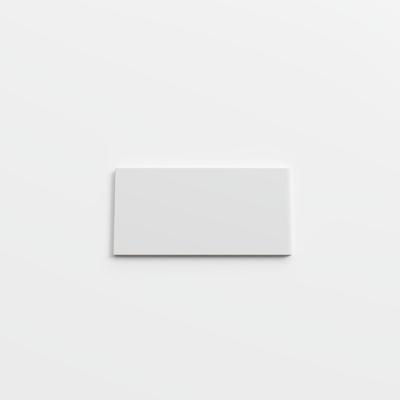 Color Collection Bright Tender Gray 3x6 Single Bullnose (Short Side 3")