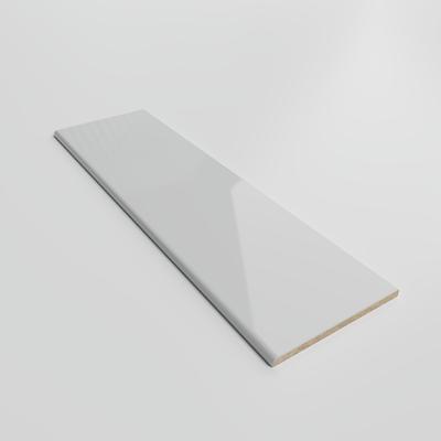 Color Collection Bright Tender Gray 4-1/4 x 16 Single Bullnose - Hover