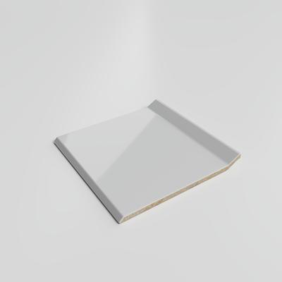 Color Collection Bright Tender Gray 4-1/4 x 4-1/4 Cove - Flat Top - Hover