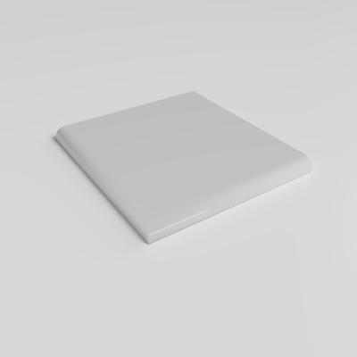 Color Collection Bright Tender Gray 4-1/4 x 4-1/4 Single Bullnose Corner - Hover