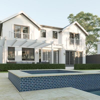 Aquabella Timeless Blue Allure 1x2 Porcelain Mosaic 12"x12" Pool Tile - Hover