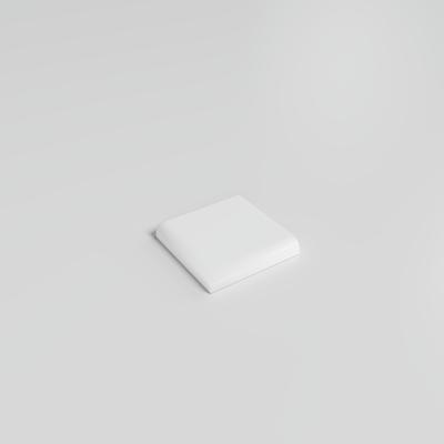 Color Collection Matte White Ice 2x2 Single Bullnose Corner - Hover