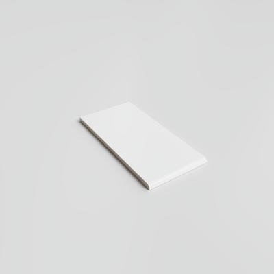 Color Collection Matte White Ice 3x6 Single Bullnose (Short Side 3") - Hover