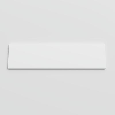 Color Collection Matte White Ice 3x12 Single Bullnose