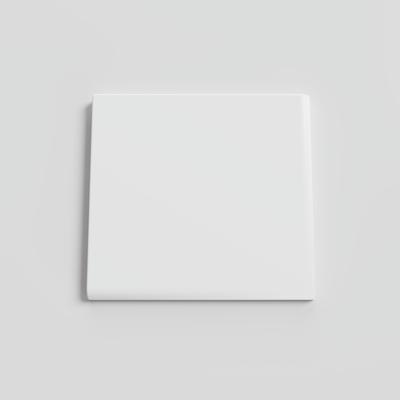 Color Collection Matte White Ice 4-1/4 x 4-1/4 Single Bullnose Corner