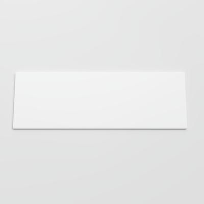 Color Collection Matte White Ice 6x18 Single Bullnose