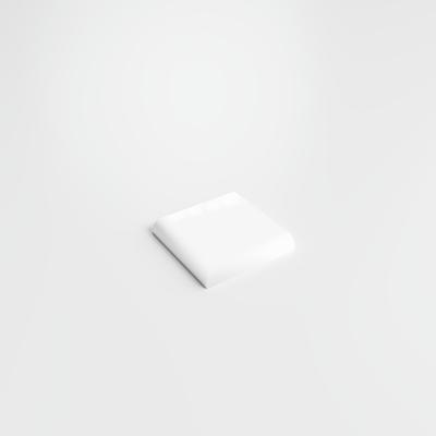 Color Collection Bright White Ice 2x2 Single Bullnose Corner - Hover